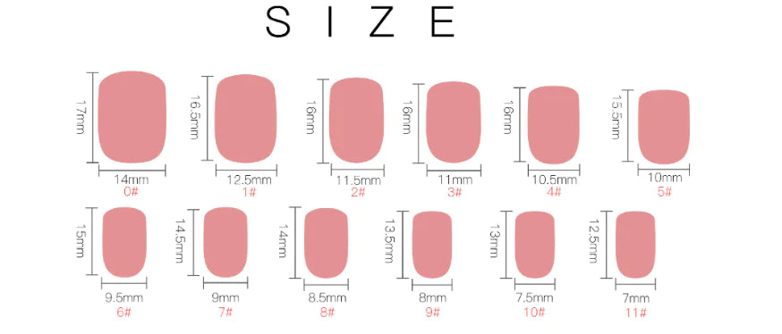 Khaki Color Removable Press-On Nails, 30 Ultra-Thin Pieces