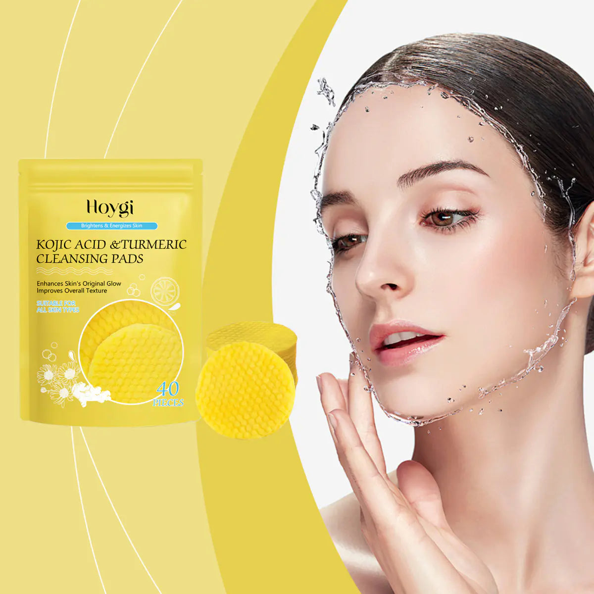 Turmeric Cleansing Pads – Exfoliating & Makeup Remover