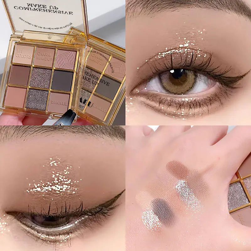 DIKALU Sunset Glow Nine-Color Eyeshadow Palette