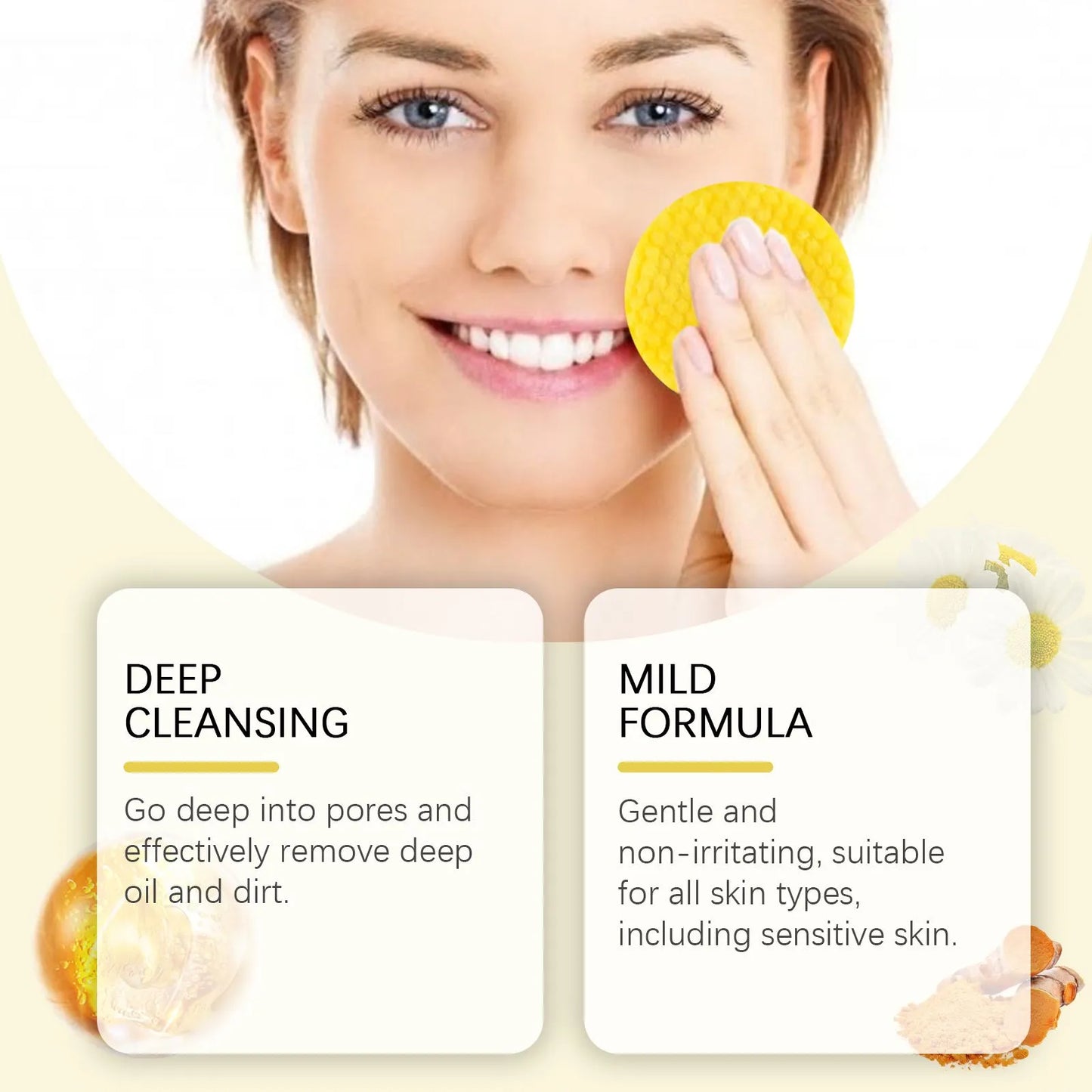 Turmeric Cleansing Pads – Exfoliating & Makeup Remover