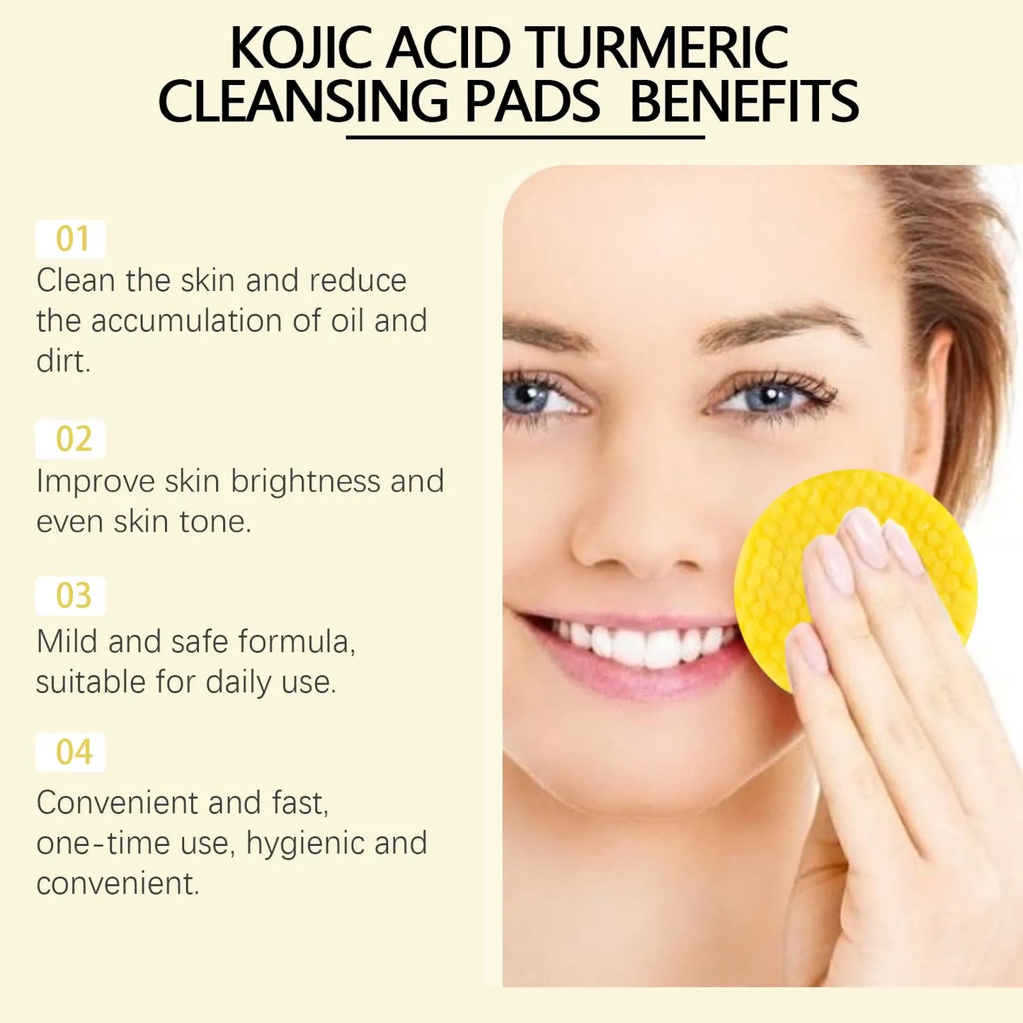 Turmeric Cleansing Pads – Exfoliating & Makeup Remover